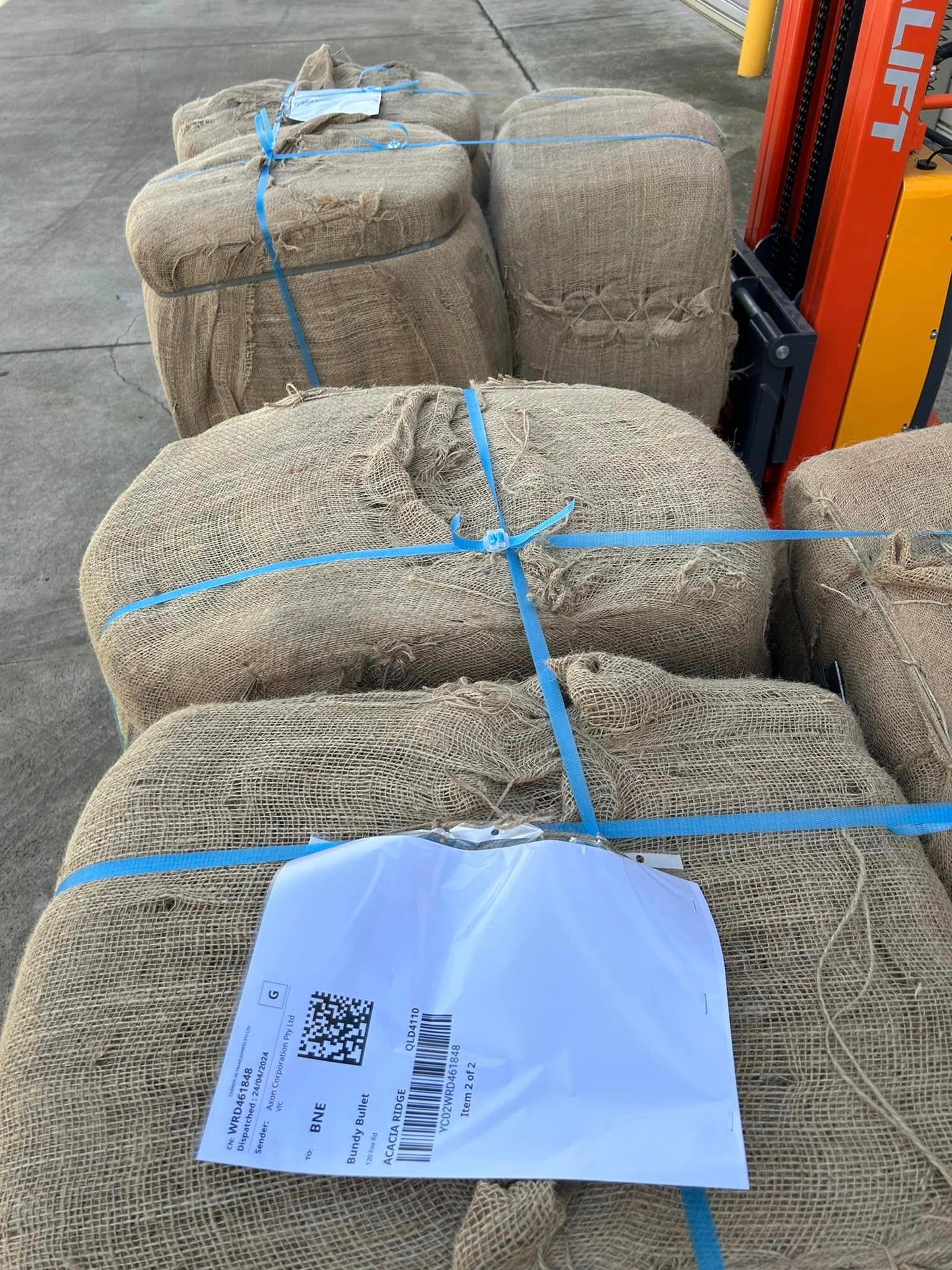 Bulk Hessian Bags 75cm x 45cm 235g - 500 Bags a Bale