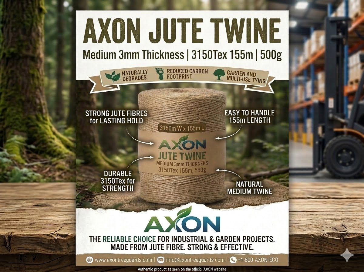 Jute Twine Medium 3mm Thickness, 3150Tex 155m, 500g