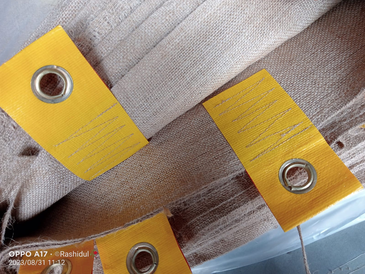 Hessian Cricket Pitch Cover Underlay with Eyelets 18oz, 3.56m x 25m Tight & Strong