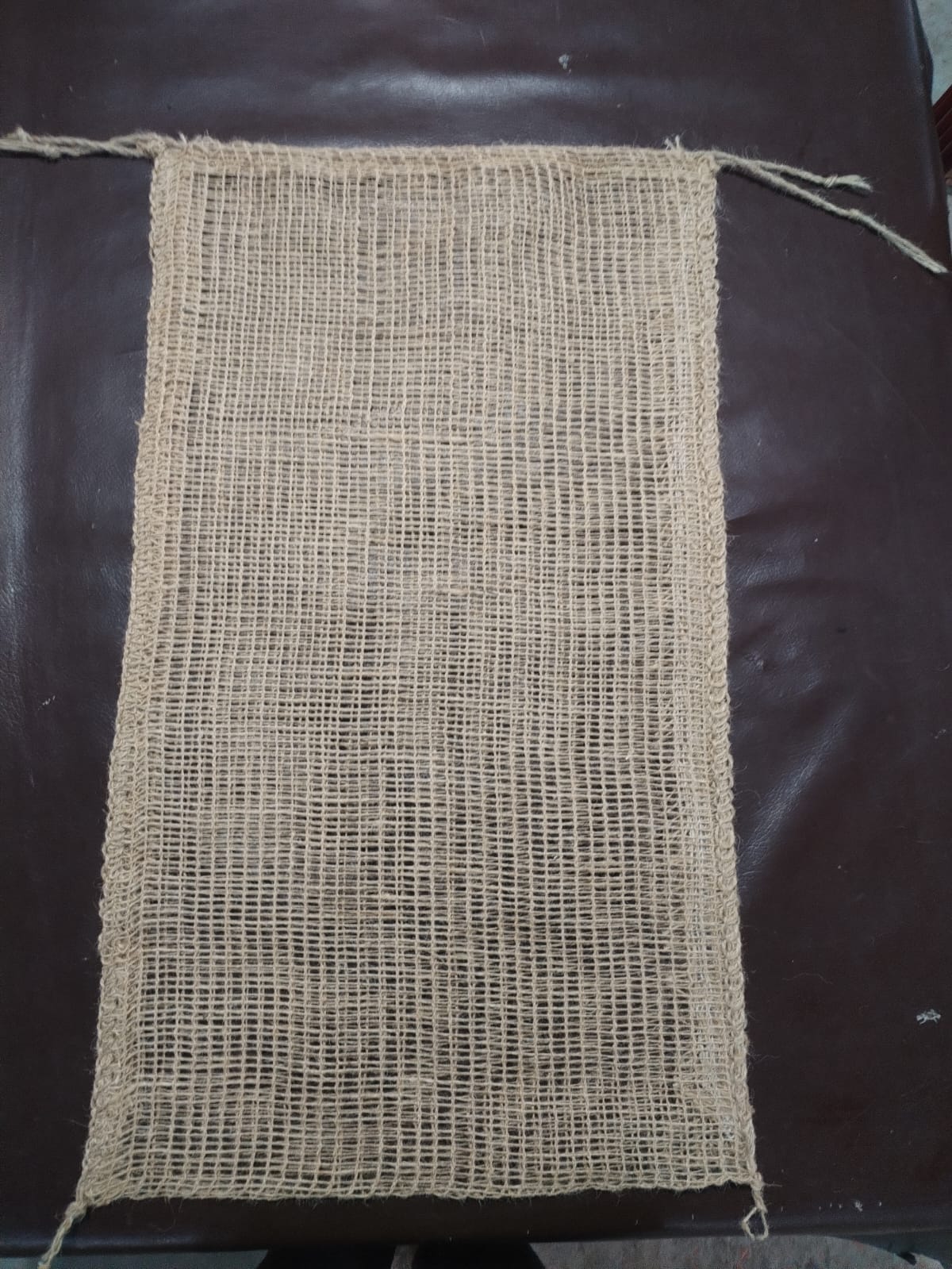 Jute Net/Mesh Bags - Potatoes, Onion, Garlic, Carrot, Firewood - 20kg Capacity floor view
