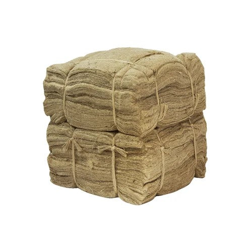 Jute Mat Squares Weed Control Felt with 4 Slits 37cm x 37cm - 50 in a pack