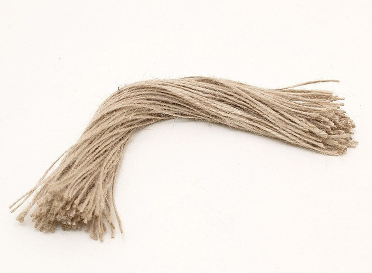 30cm Precut Jute Twine Strings - 200 Pcs cutting image