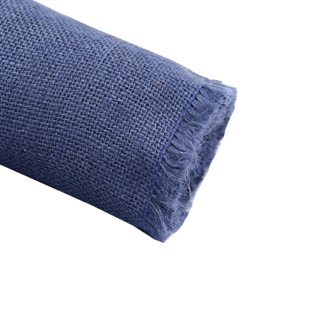 Navy Blue Hessian Fabric 1.38m x 10m Roll, 18oz, 305gsm