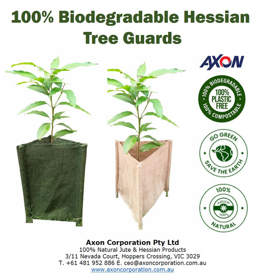 Advantages of Biodegradable Hessian Tree Guards