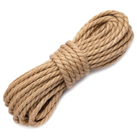 10mm x 20m Length Natural Jute Rope 3X - Strong, Durable & Reusable