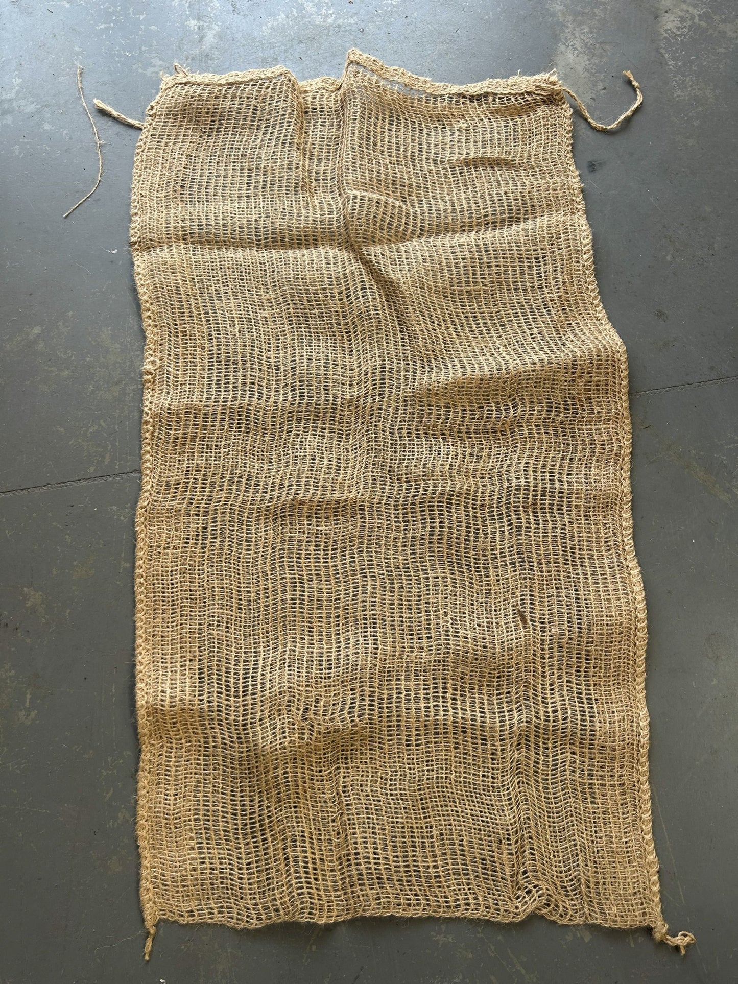 Jute Net/Mesh/Leno Bags - Firewood, Onion, Garlic, Carrot & Garden - 20kg Capacity
