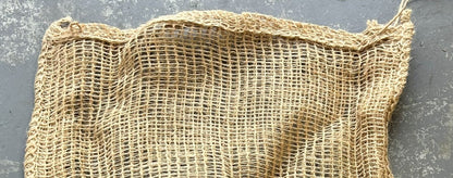 Jute Net/Mesh/Leno Bags - Firewood, Onion, Garlic, Carrot & Garden - 20kg Capacity