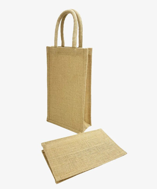 Hessian Two Bottles Wine Bags Eco-friendly & Reusable