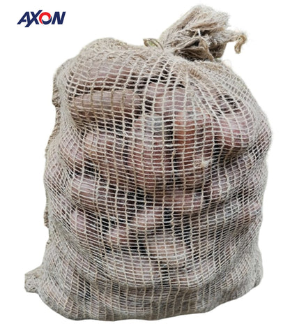 Jute Net/Mesh Bags - Potatoes, Onion, Garlic, Carrot, Firewood - 20kg Capacity