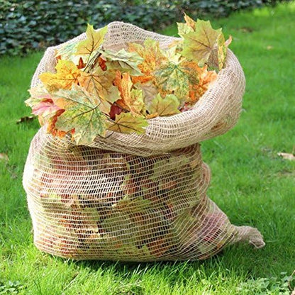 Jute Net/Mesh/Leno Bags - Firewood, Onion, Garlic, Carrot & Garden - 20kg Capacity