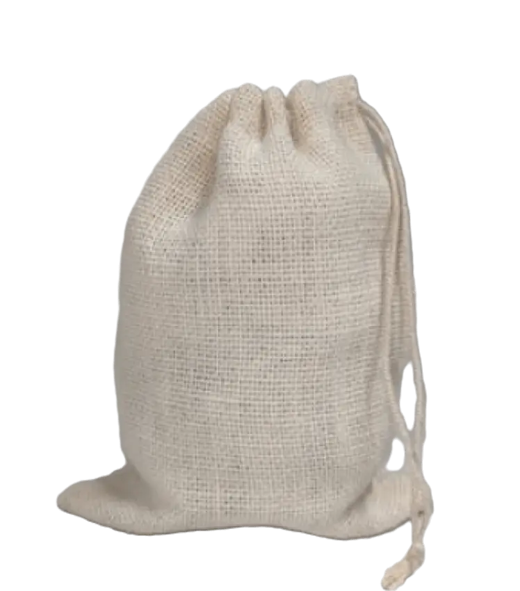 Hessian Drawstring Goody Bags - 2 Pcs