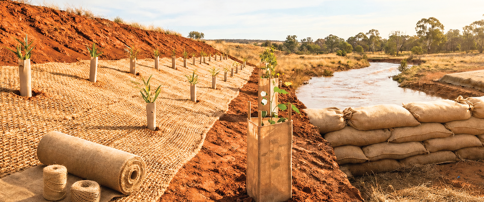 Hessian & Jute Built for Australian Weather