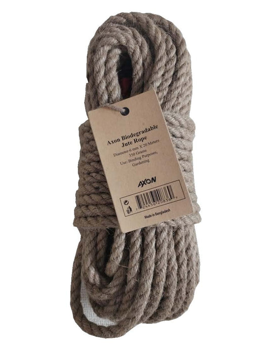 Natural Jute Rope 6mm x 20m per Coil