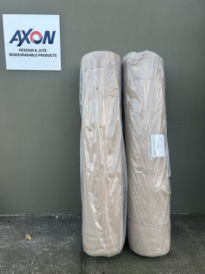 AXON Jute Matting Pre-Slitted – 750gsm, 6 Slits/Sqm | Heavy Duty Natural Erosion Control & Tree Planting Mat _ Call Us for Freight Rate before Order