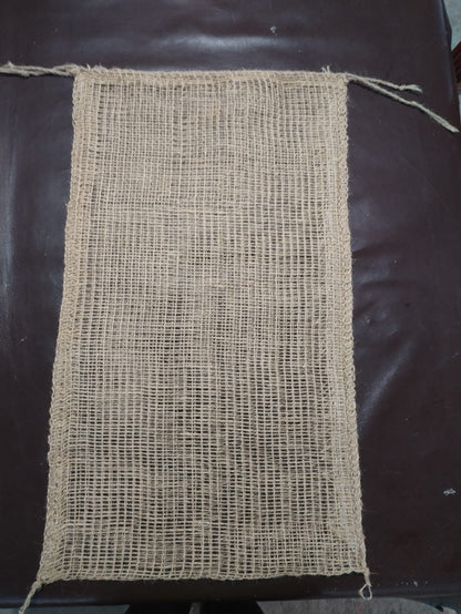 Jute Net/Mesh Bags - Potatoes, Onion, Garlic, Carrot, Firewood - 20kg Capacity floor view