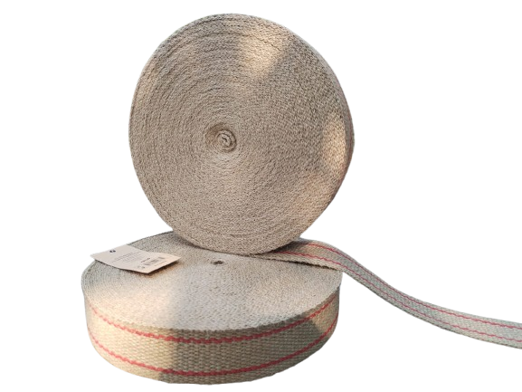 Jute Webbing Red Stripe for Upholstery & Craft