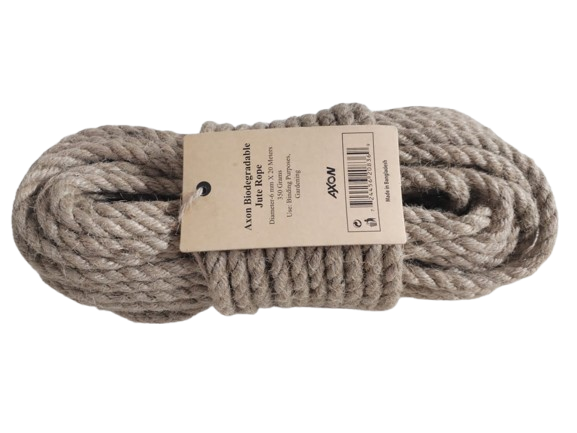 Natural Jute Rope 6mm x 20m per Coil