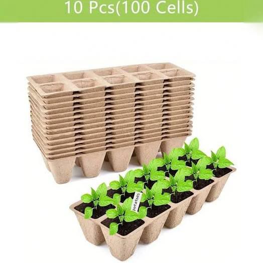 Earth-Friendly Coir Seedling Plant Nursery Try - Biodegradable