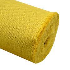 Yellow Hessian Fabric 1.38m x 10m Roll, 18oz, 305gsm