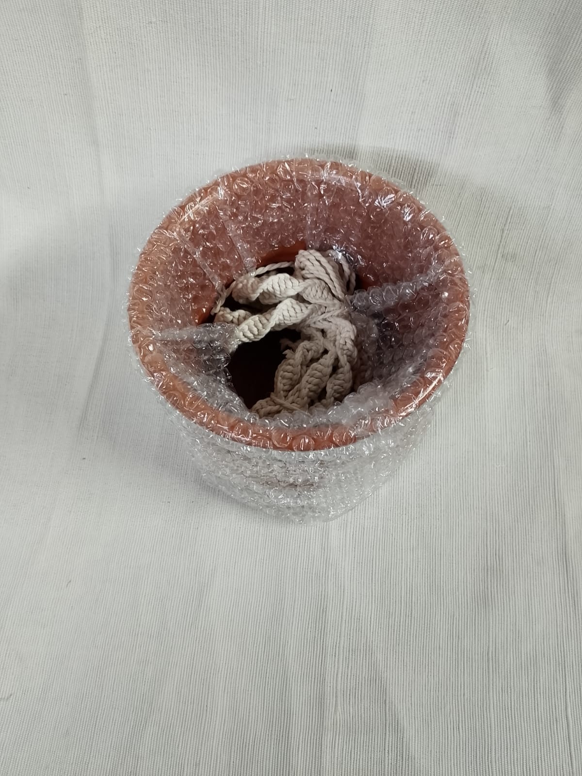 Handmade Painted Pottery Plant Pot with Hanging Clay Flower Pot Planter
