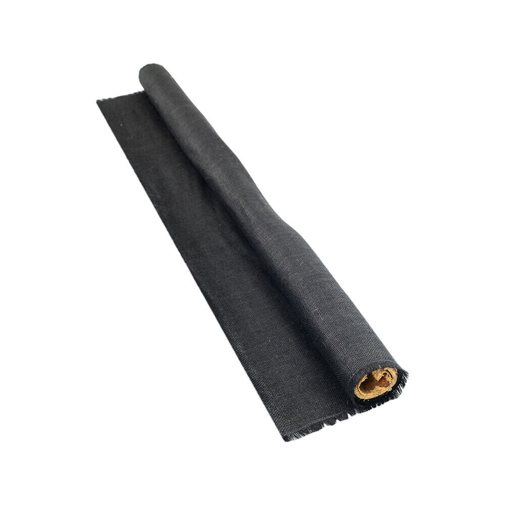 Black Coloured Hessian Fabric 1.20m x 50m, 305gsm Roll